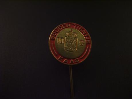 Gouden Tientje kaas ( zuivel) rode rand